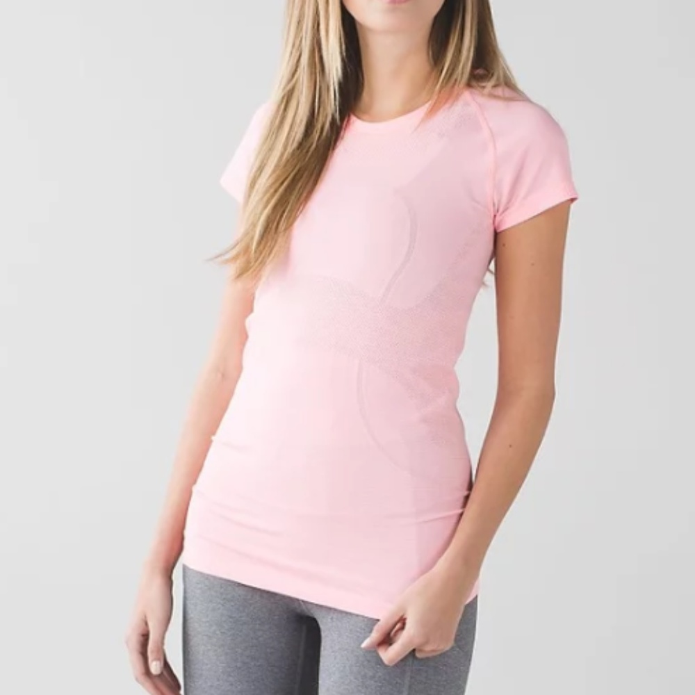 Lululemon Pink Swiftly Tech Short Sleeve Crew 8